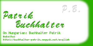 patrik buchhalter business card